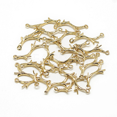 Brass Peg Bails Pendants LS-X-KK-T032-144G-1
