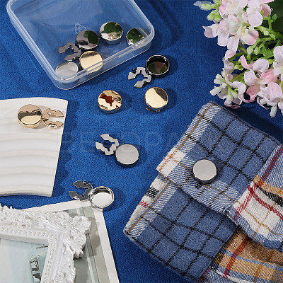 12Pcs 3 Colors Brass Cufflinks KK-GL0001-05-1