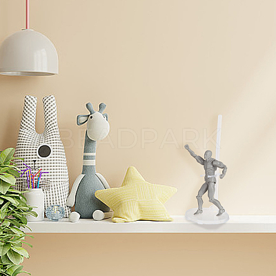 Plastic Assembled Doll Holders ODIS-WH0025-175-1
