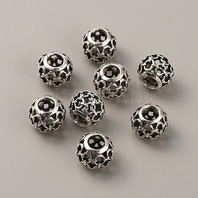 Tibetan Style Alloy European Beads FIND-TAC0002-065H-01-1
