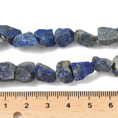 Raw Rough Natural Lapis Lazuli Beads Strands LS-G-M453-D06-1