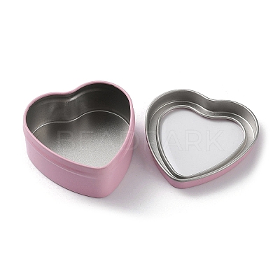 Tinplate Iron Heart Shaped Candle Tins CON-NH0001-01C-1