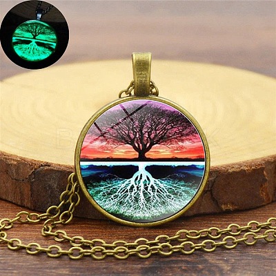 Tree of Life Night Light Necklace for Women PW-WG7D587-02-1