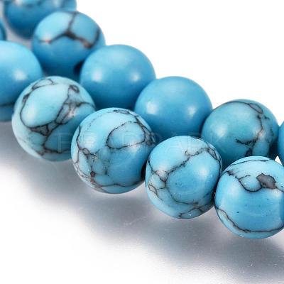 Synthetic Turquoise Beads Strands Z0NDC012-1-1