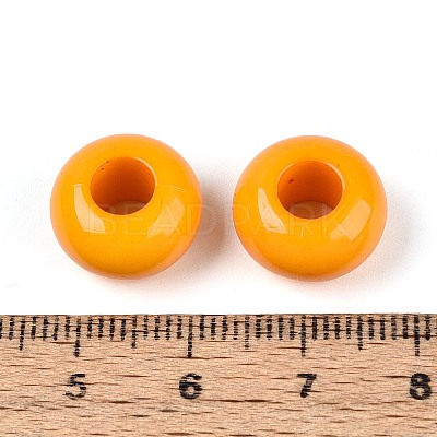 Opaque Acrylic European Large Hole Beads SACR-N019-03J-1