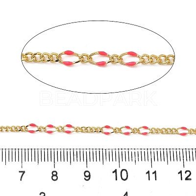 Brass Enamel Figaro Chains CHC-L053-09G-06-1