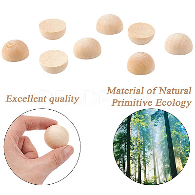 Unfinished Natural Wood Cabochons WOOD-GF0001-13D-1