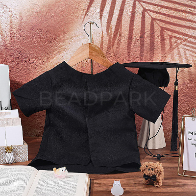 Polyester Dog Cat Clothes Graduation Party Costume AJEW-WH20115-16A-1