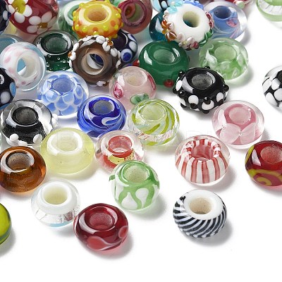 Handmade Lampwork European Beads X-LAMP-P068-05-1