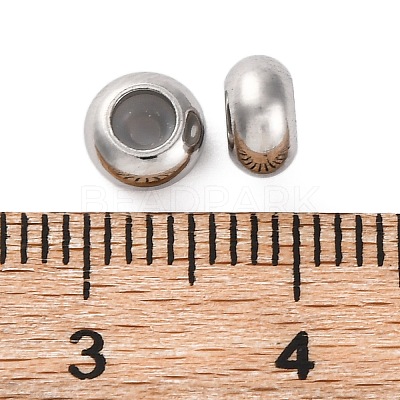 202 Stainless Steel Beads STAS-P238-10P-H-1