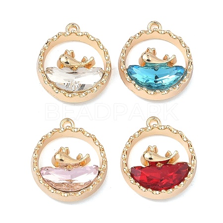Alloy Glass Pendants FIND-B061-05G-A-1