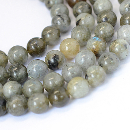 Natural Labradorite Round Bead Strands X-G-E334-4mm-19-1