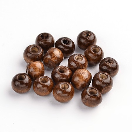 Dyed Wood Beads X-TB9mmY-11-1