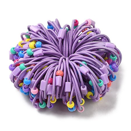 Colorful Nylon Elastic Hair Ties for Girls Kids MRMJ-P017-01A-1