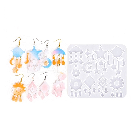 Earrings Pendants DIY Silicone Mold X1-DIY-Q033-07B-1