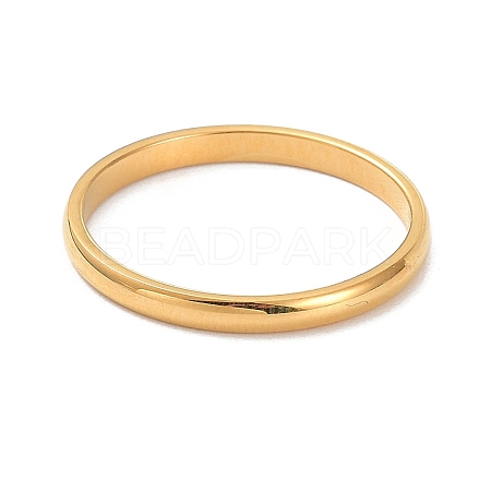 2mm Polished Plain Dome Finger Ring for Girl Women LS-RJEW-C012-05E-G-1
