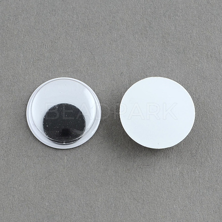 Black & White Wiggle Googly Eyes Cabochons DIY Scrapbooking Crafts Toy Accessories KY-S002-12mm-1