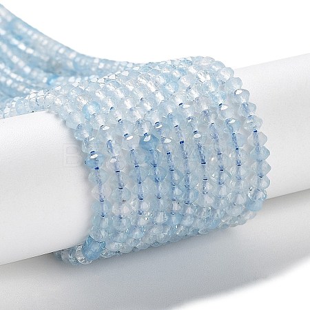Natural Aquamarine Beads Strands G-J400-B01-01-1