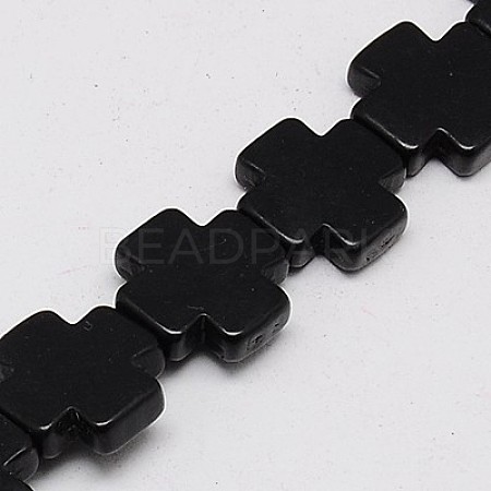 Synthetic Turquoise Beads Strands X-TURQ-G118-15x15mm-07-1