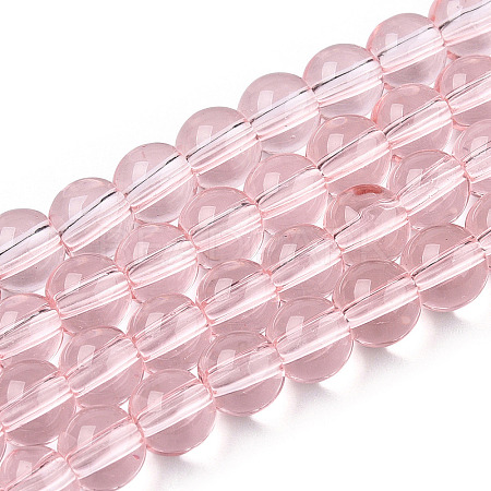 Transparent Glass Beads Strands GLAA-T032-T6mm-10-1