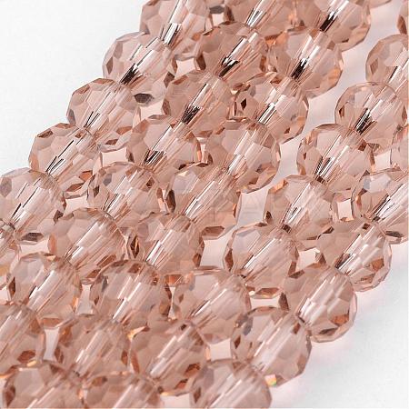 Transparent Glass Bead Strands GLAA-G013-4mm-90-1