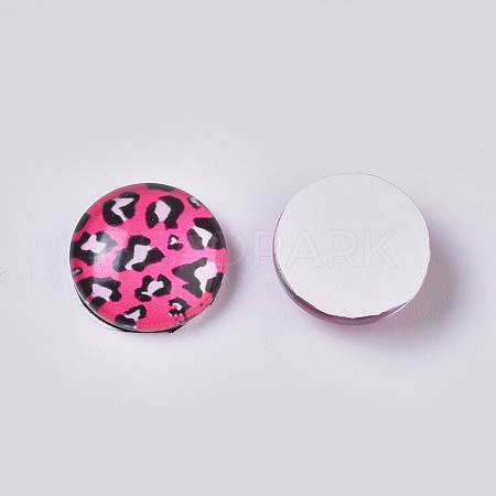 Glass Cabochons LS-GLAA-WH0015-09G-1