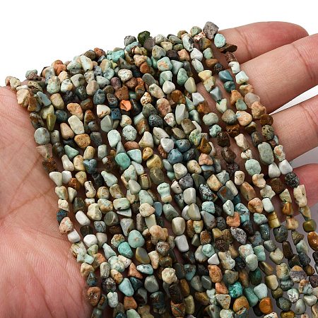 Natural Variscite Beads Strands G-I389-A32-1