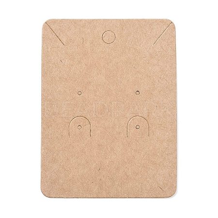 Blank Kraft Paper Jewlery Display Cards X1-CDIS-G005-11-1
