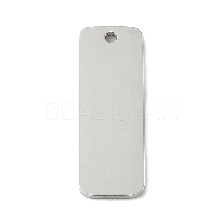 304 Stainless Steel Mirror Polished Finish Stamping Blank Tag Pendants STAS-D365-04P-1