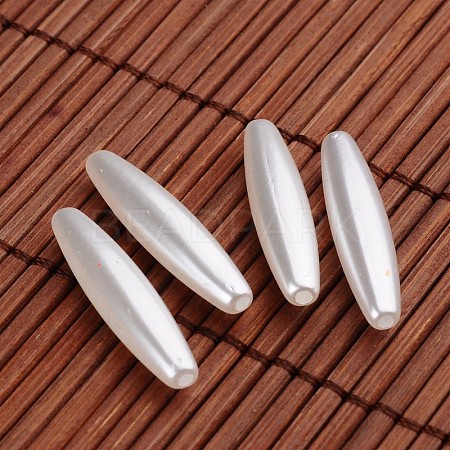 Oval Acrylic Imitation Pearl Beads OACR-O002-2530-1