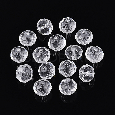 Baking Paint Transparent Glass Beads X1-GLAA-N011-10mm-02-1