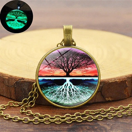 Tree of Life Night Light Necklace for Women PW-WG7D587-02-1