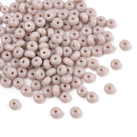 Imitation Jade Glass Seed Beads SEED-Q038-01H-1