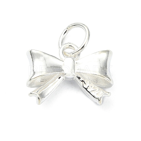 925 Sterling Silver Bowknot Charms STER-M119-05A-S-1