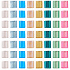 160Pcs 8 Colors 2-Hole Glass Seed Beads SEED-BT0001-01-2