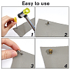 48Pcs Alloy Studs Rivets FIND-FH0011-42A-5