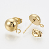 201 Stainless Steel Stud Earring Findings LS-X-STAS-Q225-16G-8mm-2