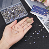 300Pcs 304 Stainless Steel Flat Round Blank Peg Earring Post STAS-SC0007-33B-3
