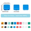 800Pcs 10 Colors Opaque Acrylic Slide Charms OACR-SC0001-36B-2