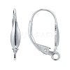 925 Sterling Silver Leverback Hoop Earrings Findings STER-A002-236-2