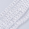 Rondelle Transparent Faceted Glass Beads Strands X-EGLA-J047-8x6mm-34-2