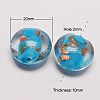 Handmade Gold Sand Lampwork Beads LAMP-S025-20mm-M-2