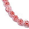Handmade Millefiori Lampwork Beads Strands LAMP-G166-15K-3