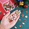 50Pcs 25 Style Christmas Alloy Enamel Pendants ENAM-SZ0003-09-2