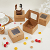 Square Kraft Paper Storage Gift Boxes CON-WH0095-81A-01-4