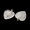 Natural Quartz Crystal Pendants G-P588-01G-11-2