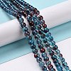 Baking Paint Glass Beads Strands X-DGLA-Q023-6mm-DB69-5