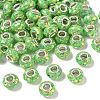 Transparent Resin Rondelle European Beads RESI-S023-16-1