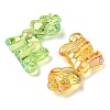 Electroplate Transparent UV Plating Acrylic Pendants OACR-I014-29-3