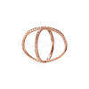 Vogue Design Rose Gold Plated Brass Finger Ring JR57A-3